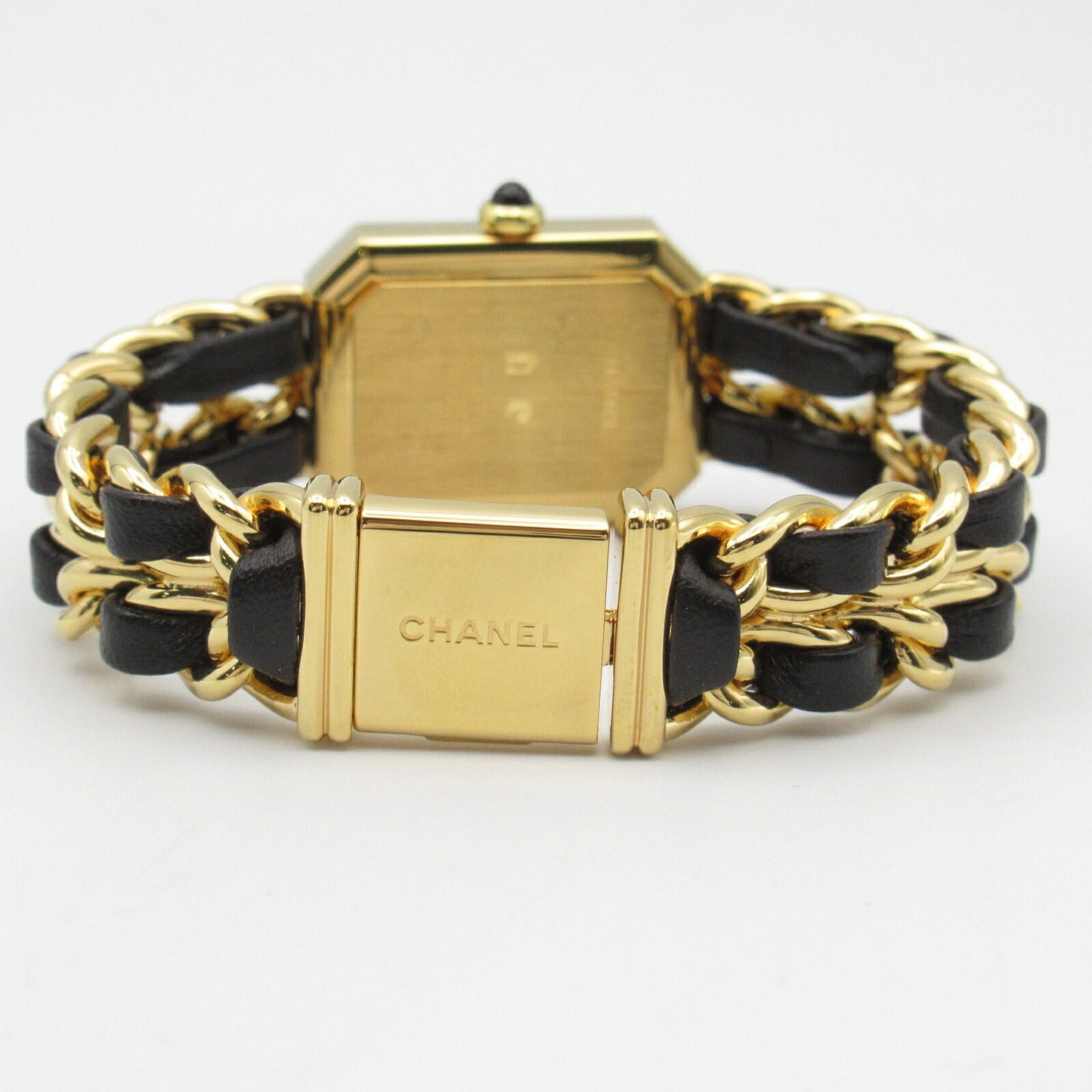Chanel Premiere S Watch Gold Plated Leather H0001
