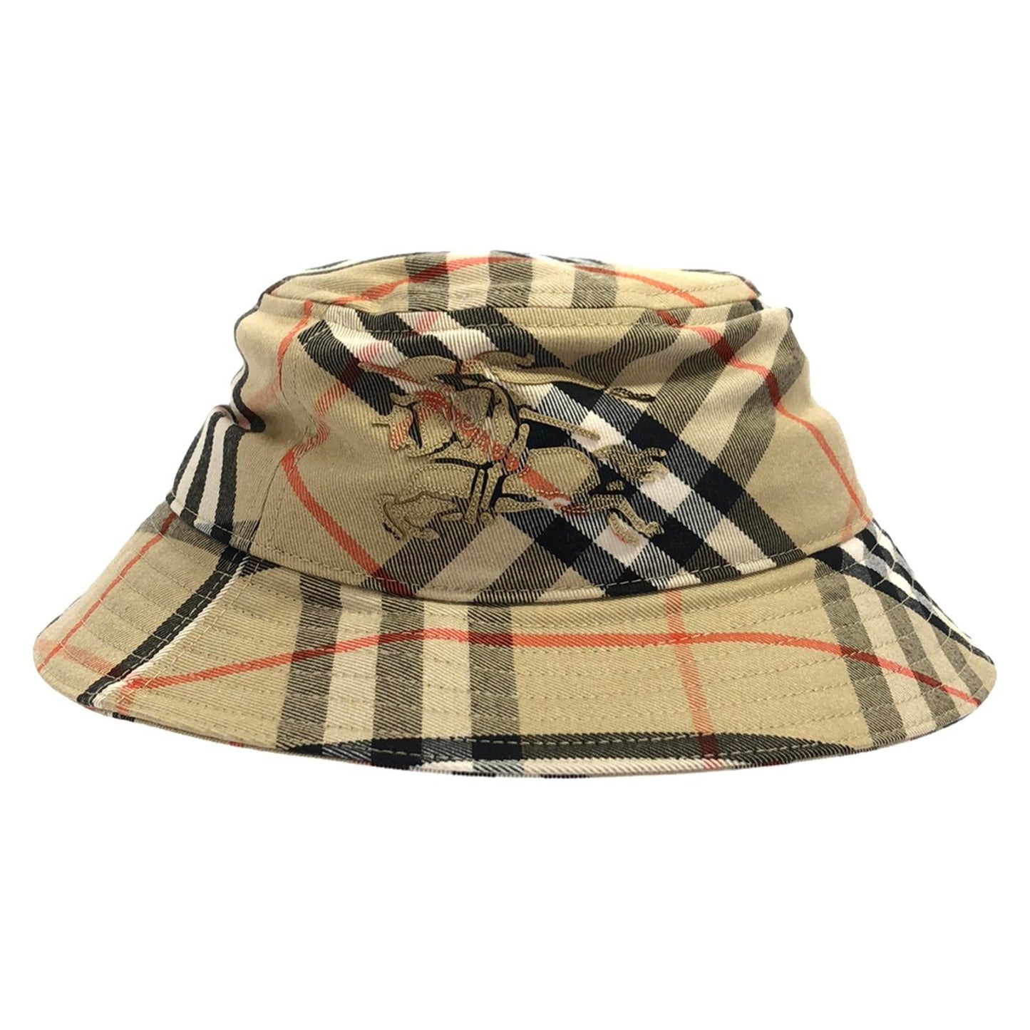 Burberry Check Polyester Hat Beige