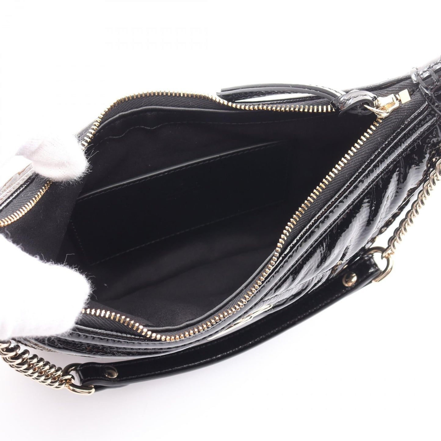 Gucci GG Marmont Patent Leather Shoulder Bag