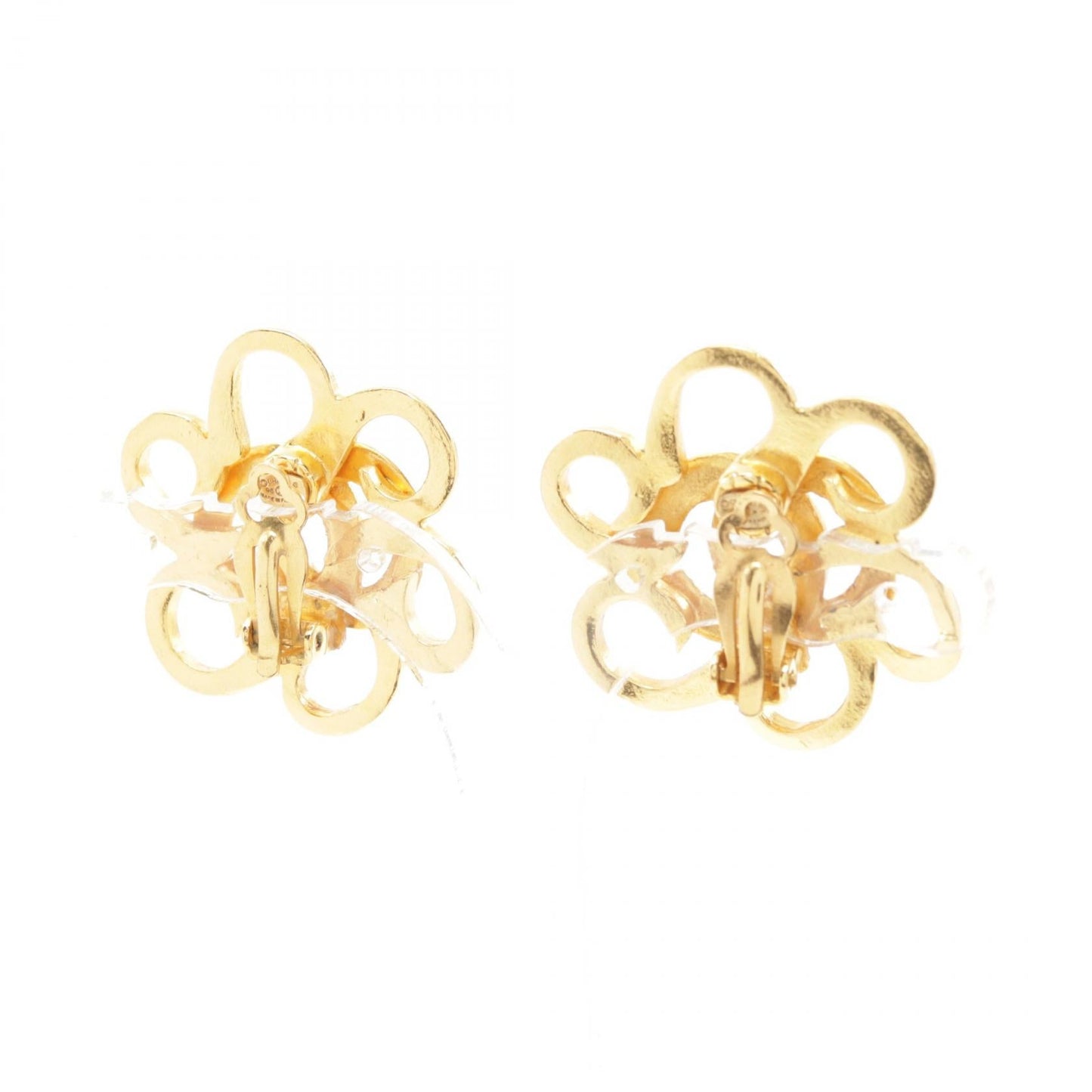 Chanel Coco Mark Earrings Gold Plated