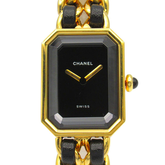 Chanel Premiere L Watch Gold Plated Leather H0001