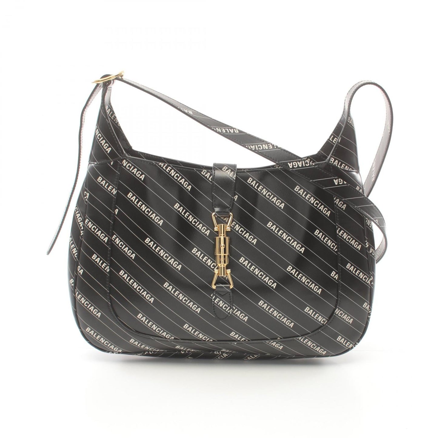Gucci BALENCIAGA × GUCCI Hacker Jackie 1961 Leather Shoulder Bag