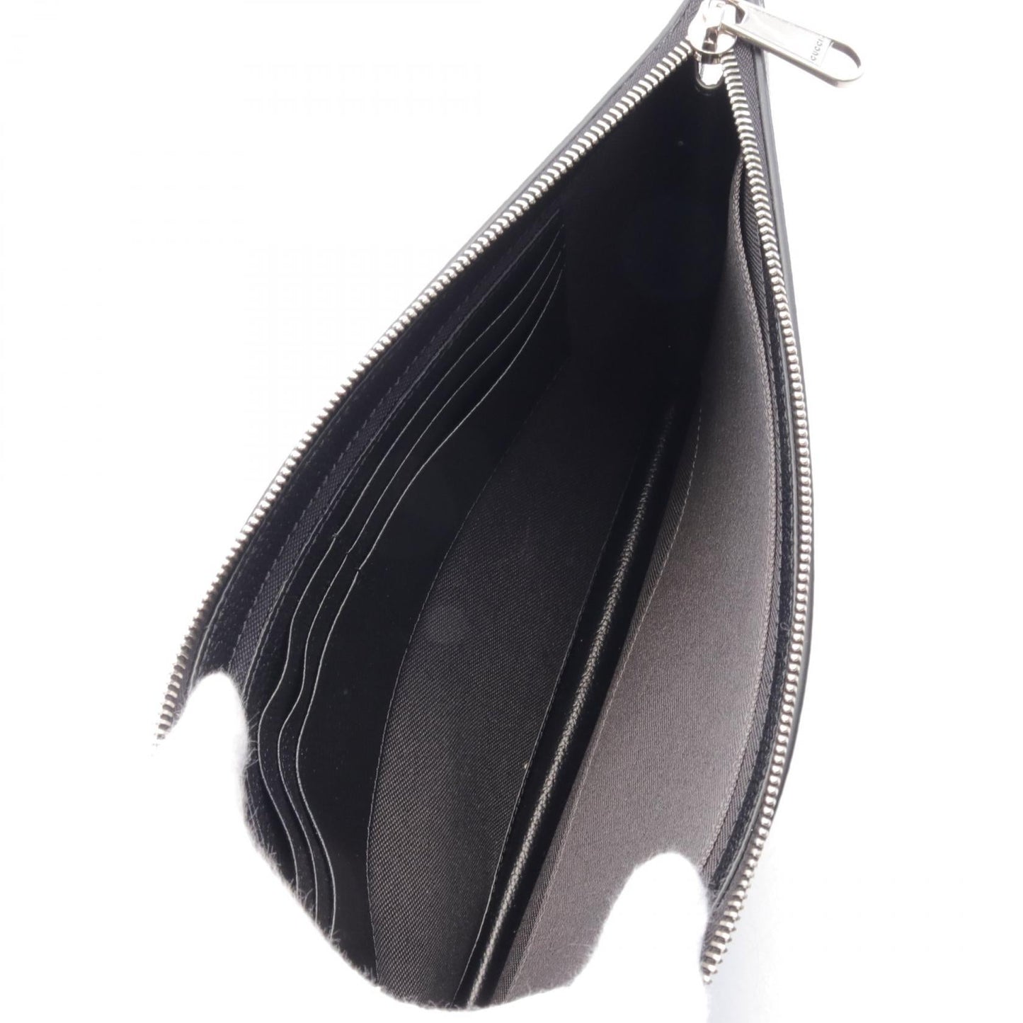 Gucci GG Supreme Leather PVC Coated Canvas Clutch Bag