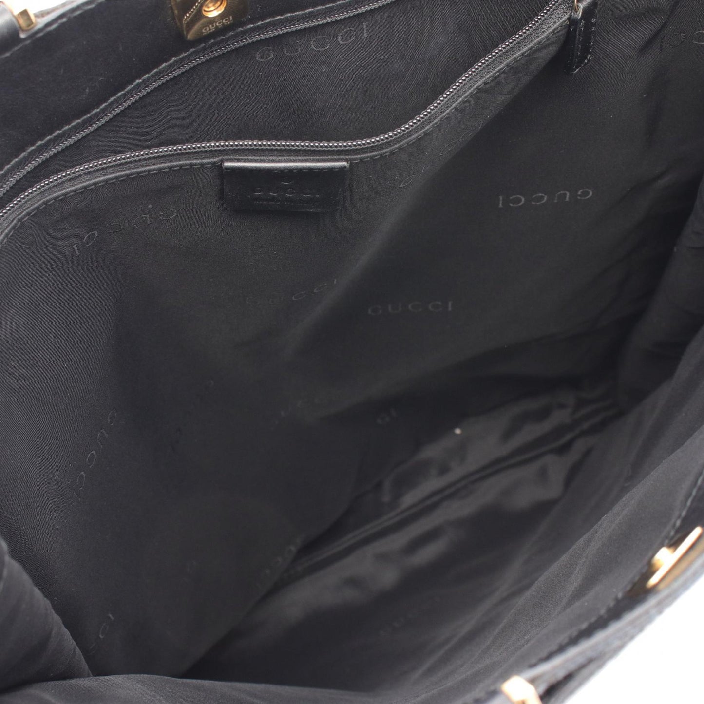 Gucci GG Canvas Tote Bag Canvas Leather