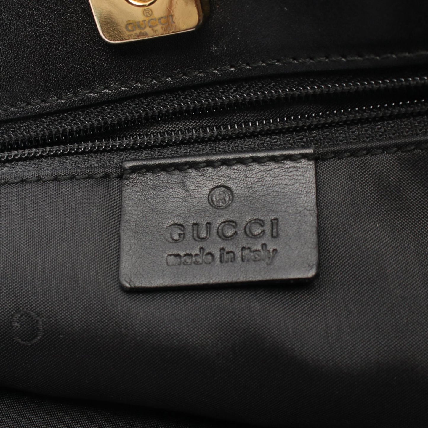 Gucci GG Canvas Tote Bag Canvas Leather