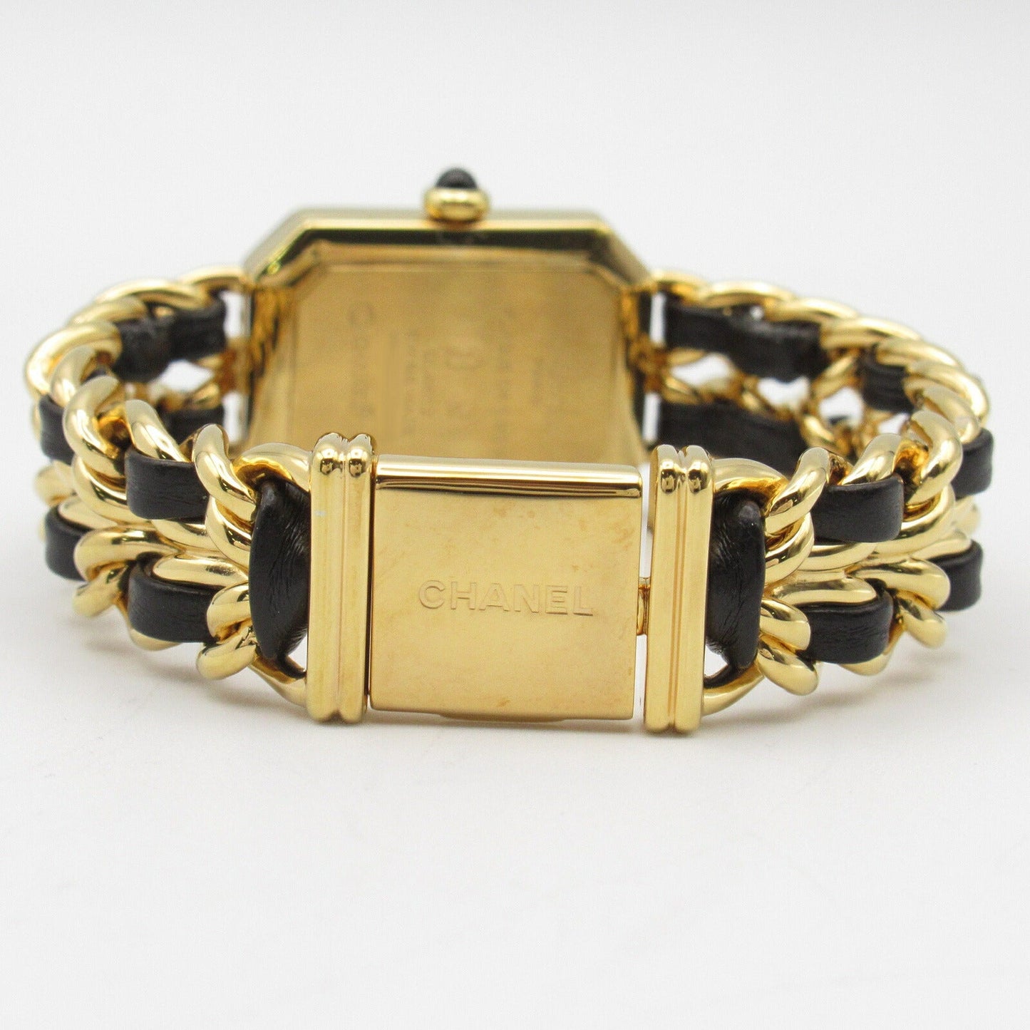 Chanel Premiere S Watch Gold Plated Leather H0001