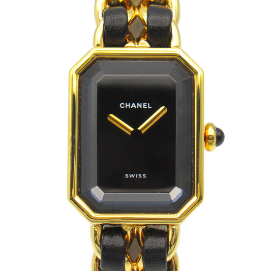 Chanel Premiere S Watch Gold Plated Leather H0001