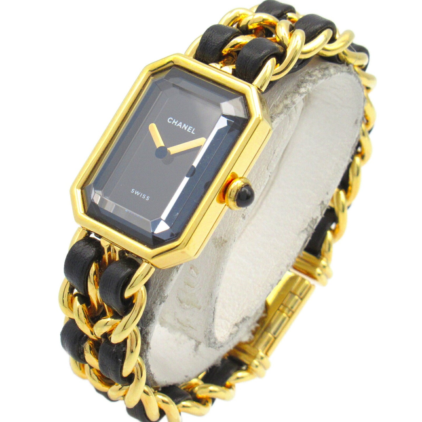 Chanel Premiere S Watch Gold Plated Leather H0001