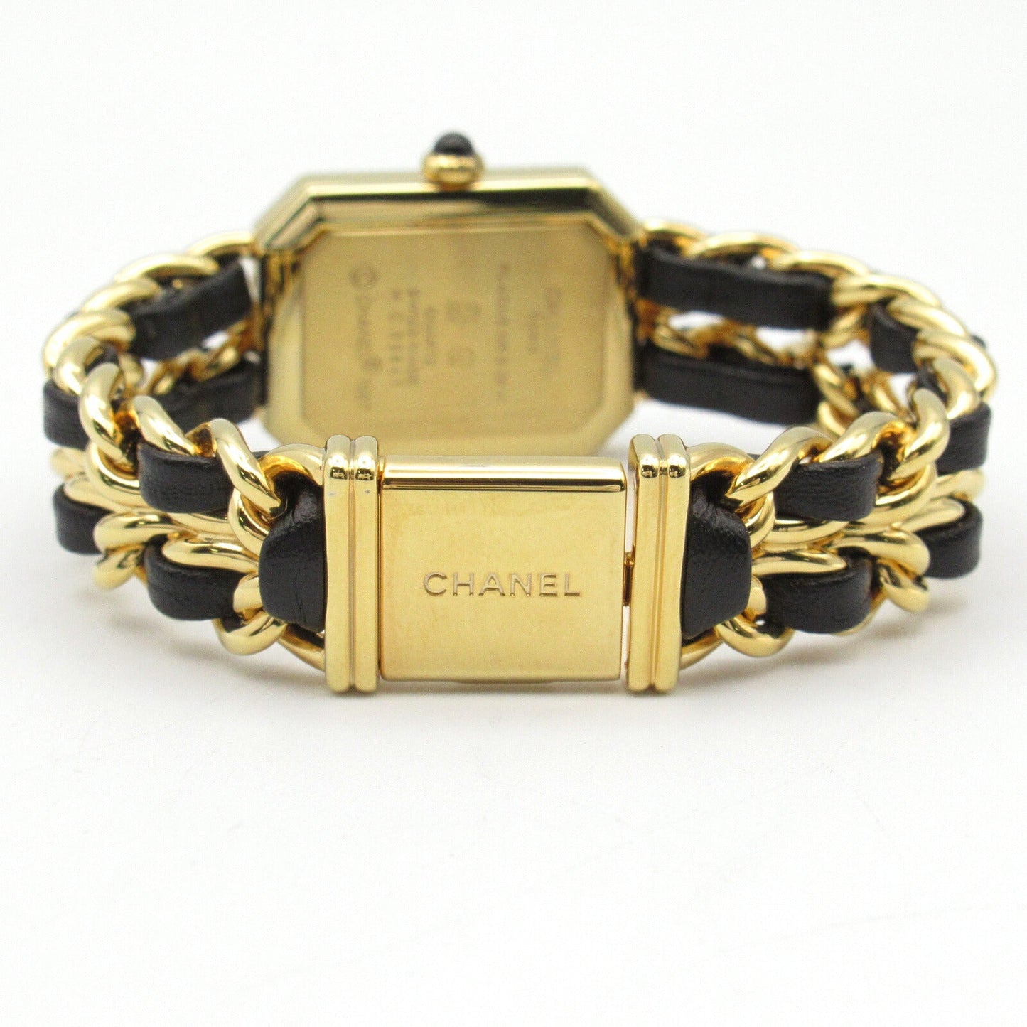 Chanel Premiere S Watch Gold Plated Leather H0001