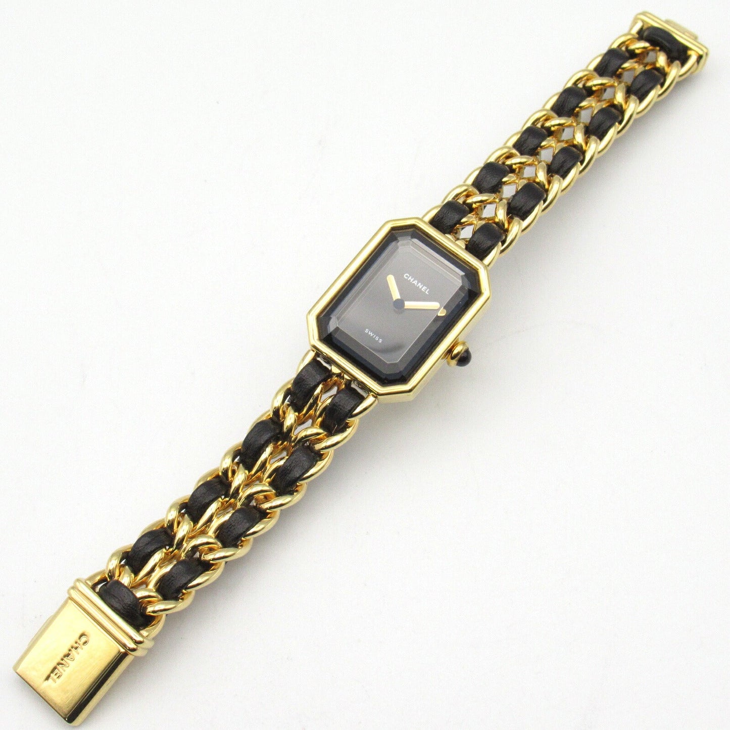 Chanel Premiere S Watch Gold Plated Leather H0001