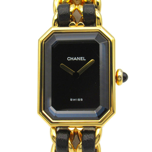 Chanel Premiere S Watch Gold Plated Leather H0001