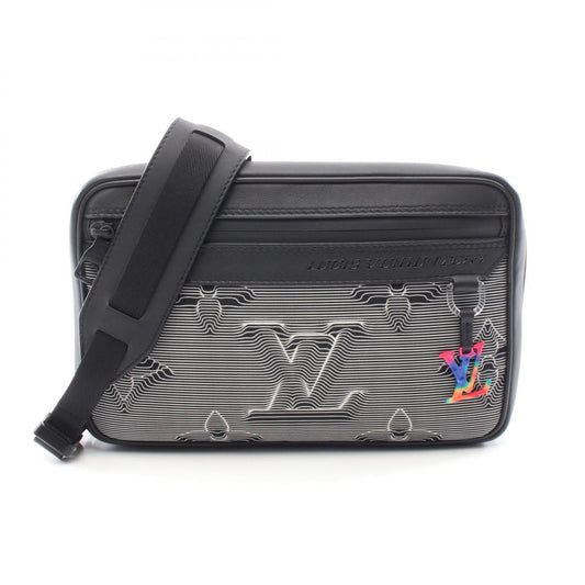 Louis Vuitton Expandable Leather Nylon Shoulder Bag