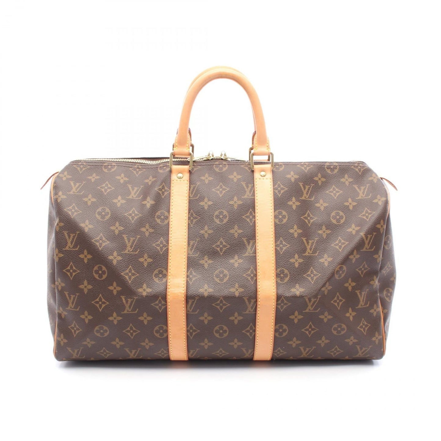 Louis Vuitton Keepall 45 Monogram Coated Canvas Boston Bag
