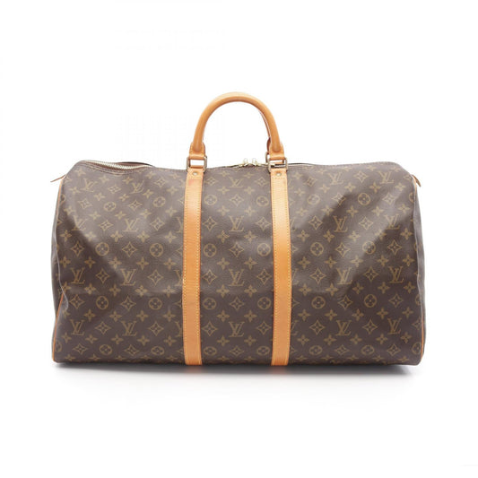 Louis Vuitton Keepall 55 Monogram Coated Canvas Boston Bag