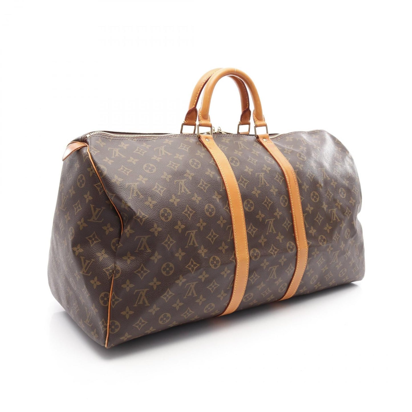 Louis Vuitton Keepall 55 Monogram Coated Canvas Boston Bag