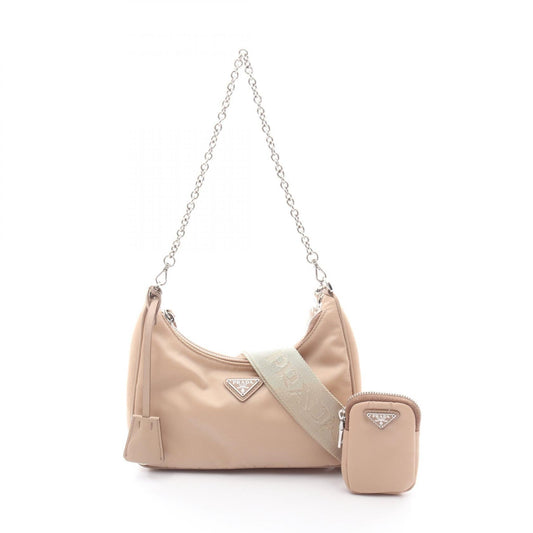 Prada Re-Edition 2006 Nylon Saffiano Leather Shoulder Bag