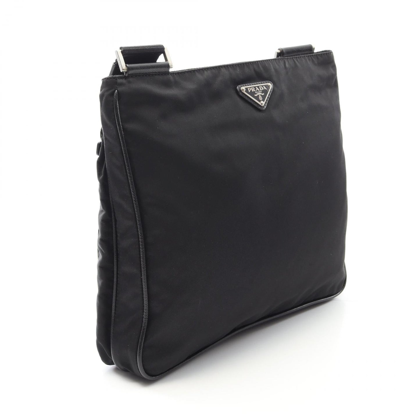 Prada Nylon Saffiano Leather Shoulder Bag