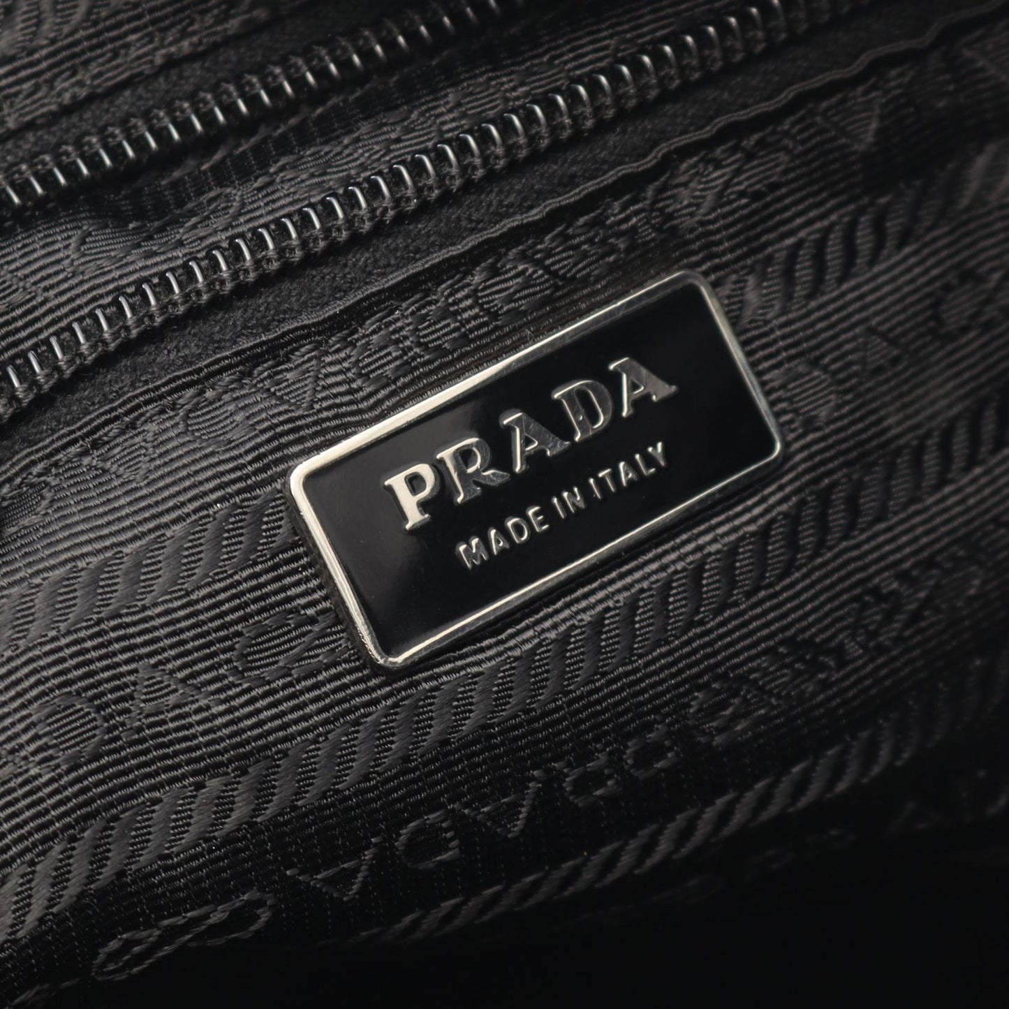 Prada Nylon Saffiano Leather Shoulder Bag