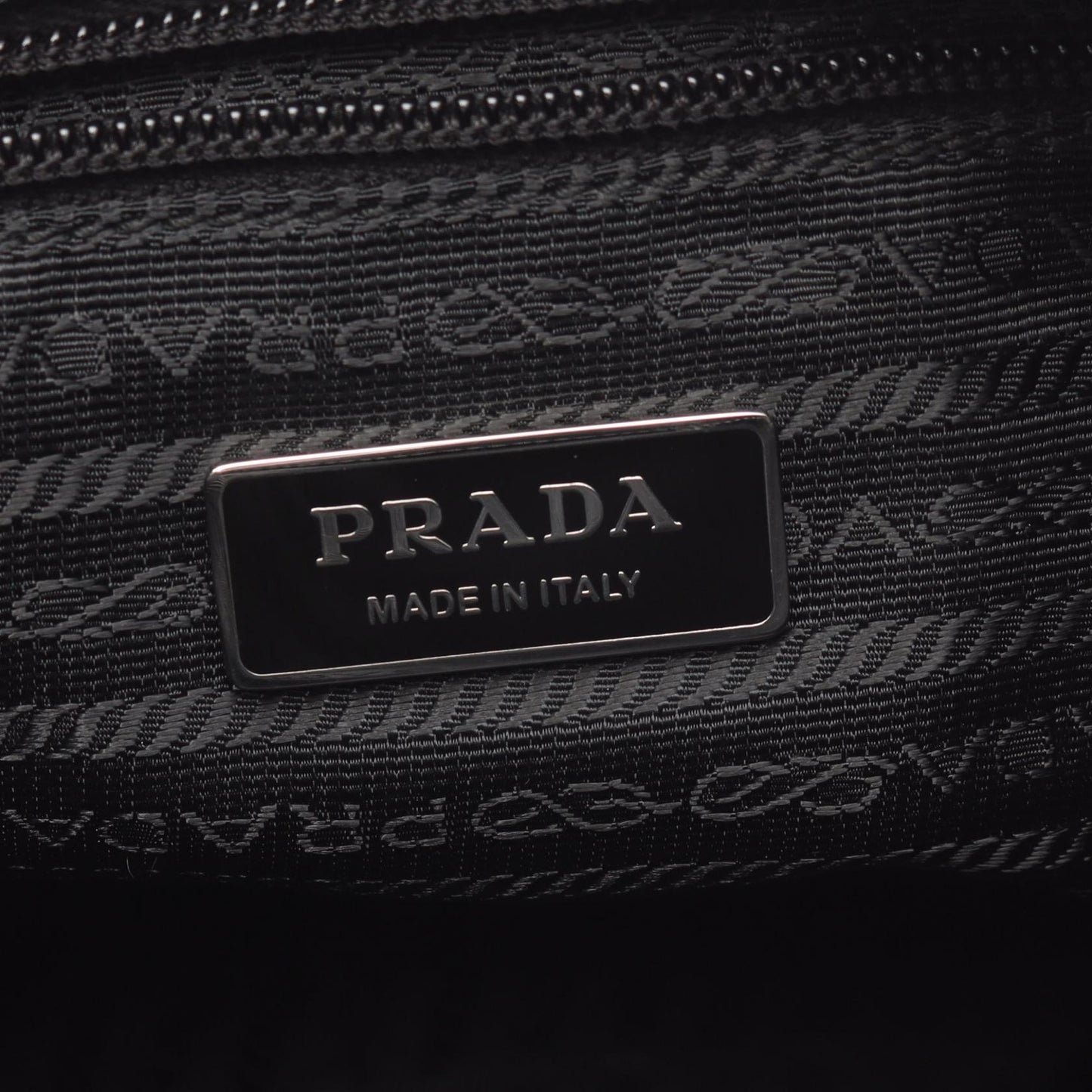 Prada TESSUTO + SAFFIANO Nylon Saffiano Leather Shoulder Bag