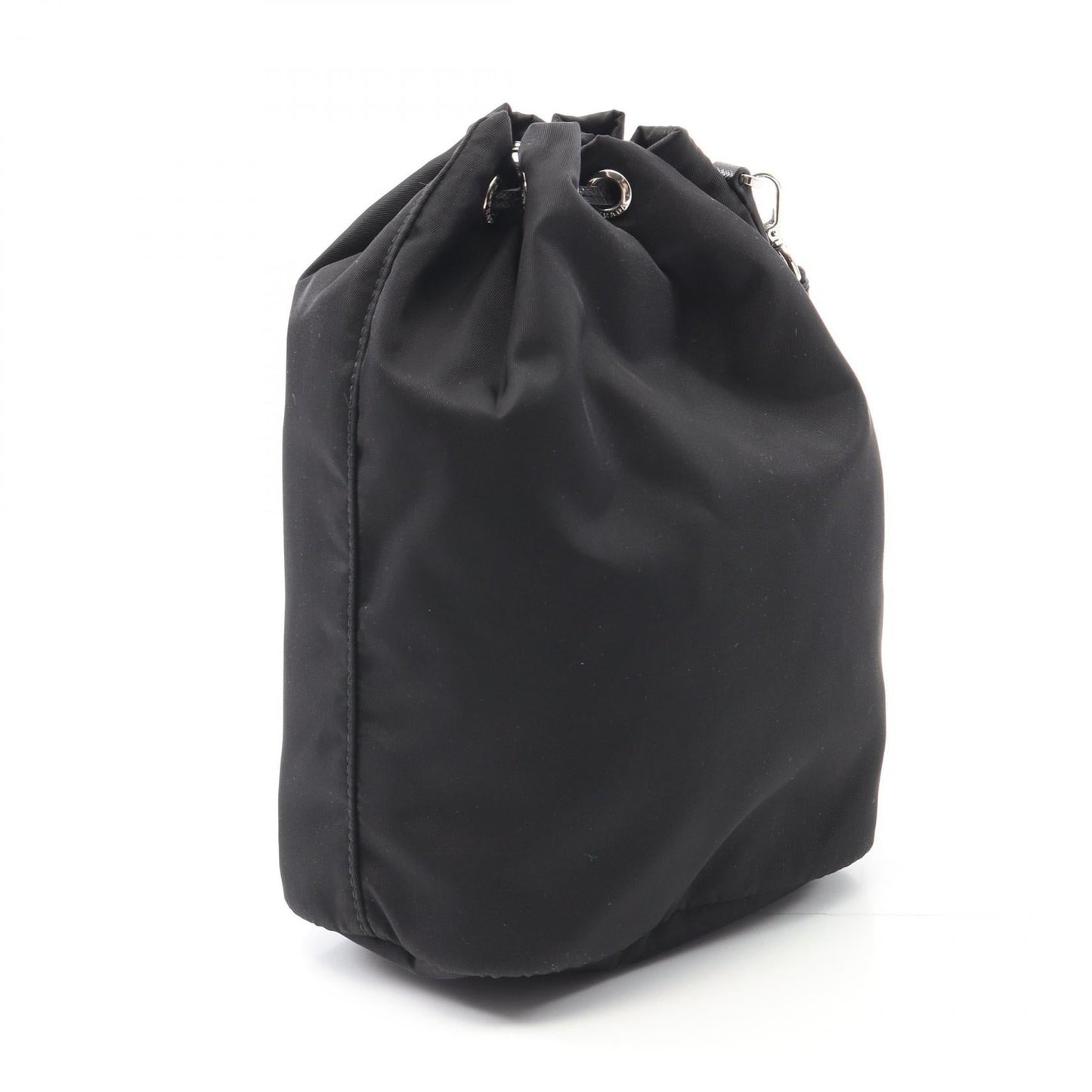 Prada VELA Nylon Saffiano Leather Pouch