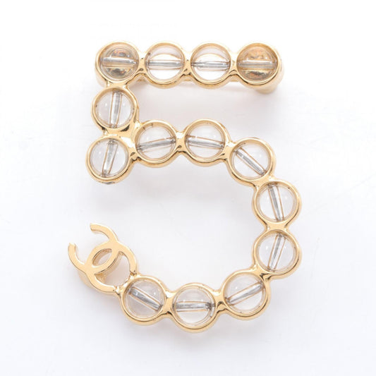 Chanel No.5 Coco Mark Brooch Gold Glass