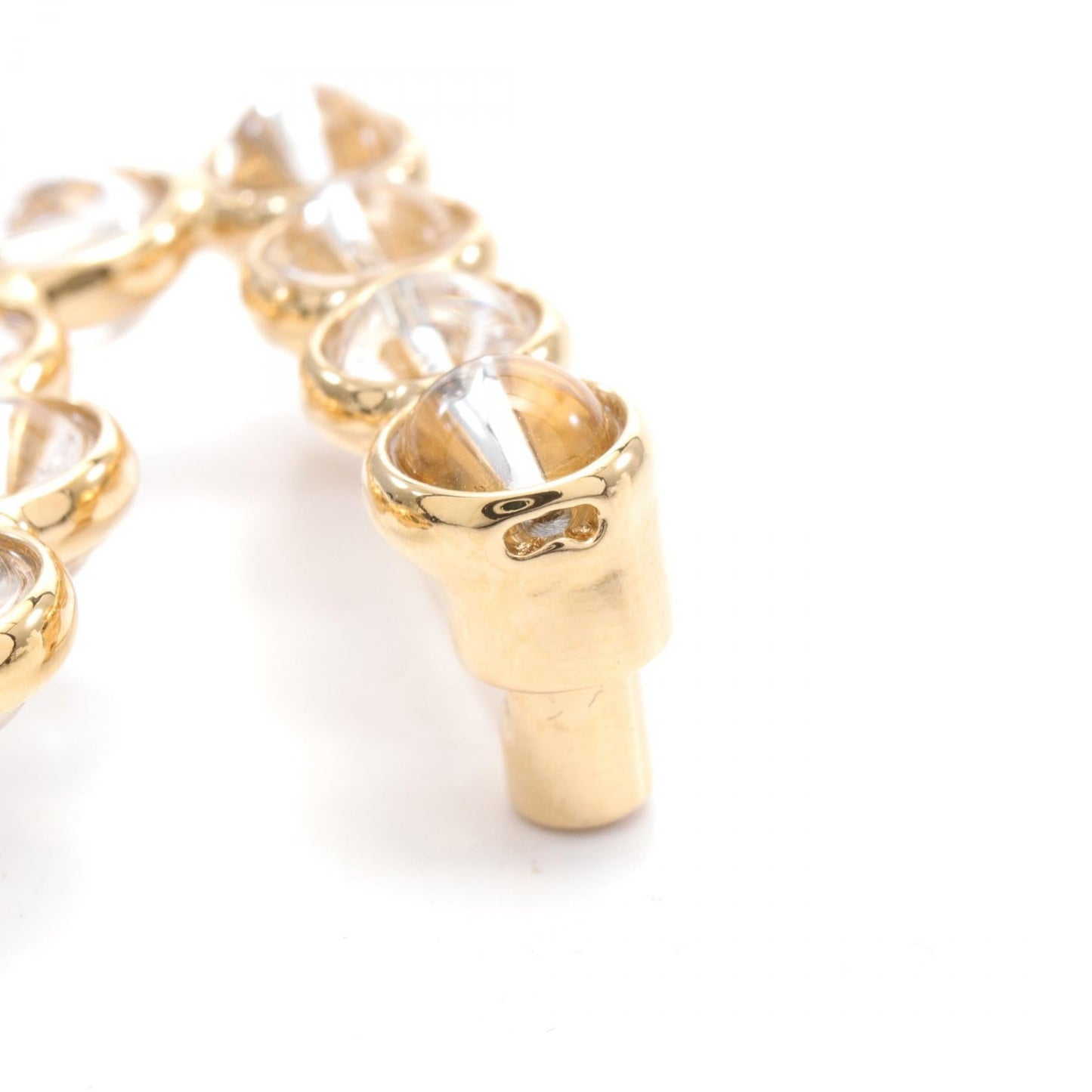 Chanel No.5 Coco Mark Brooch Gold Glass