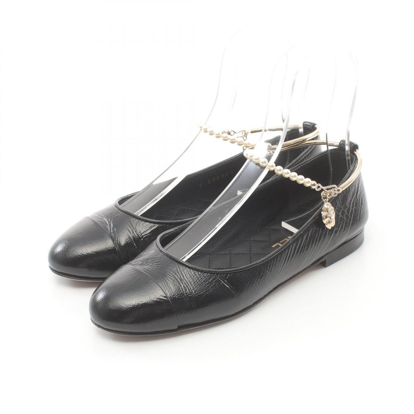 Chanel Leather Coco Mark Pumps Black