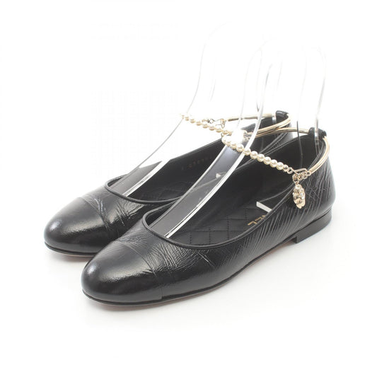 Chanel Leather Coco Mark Pumps Black