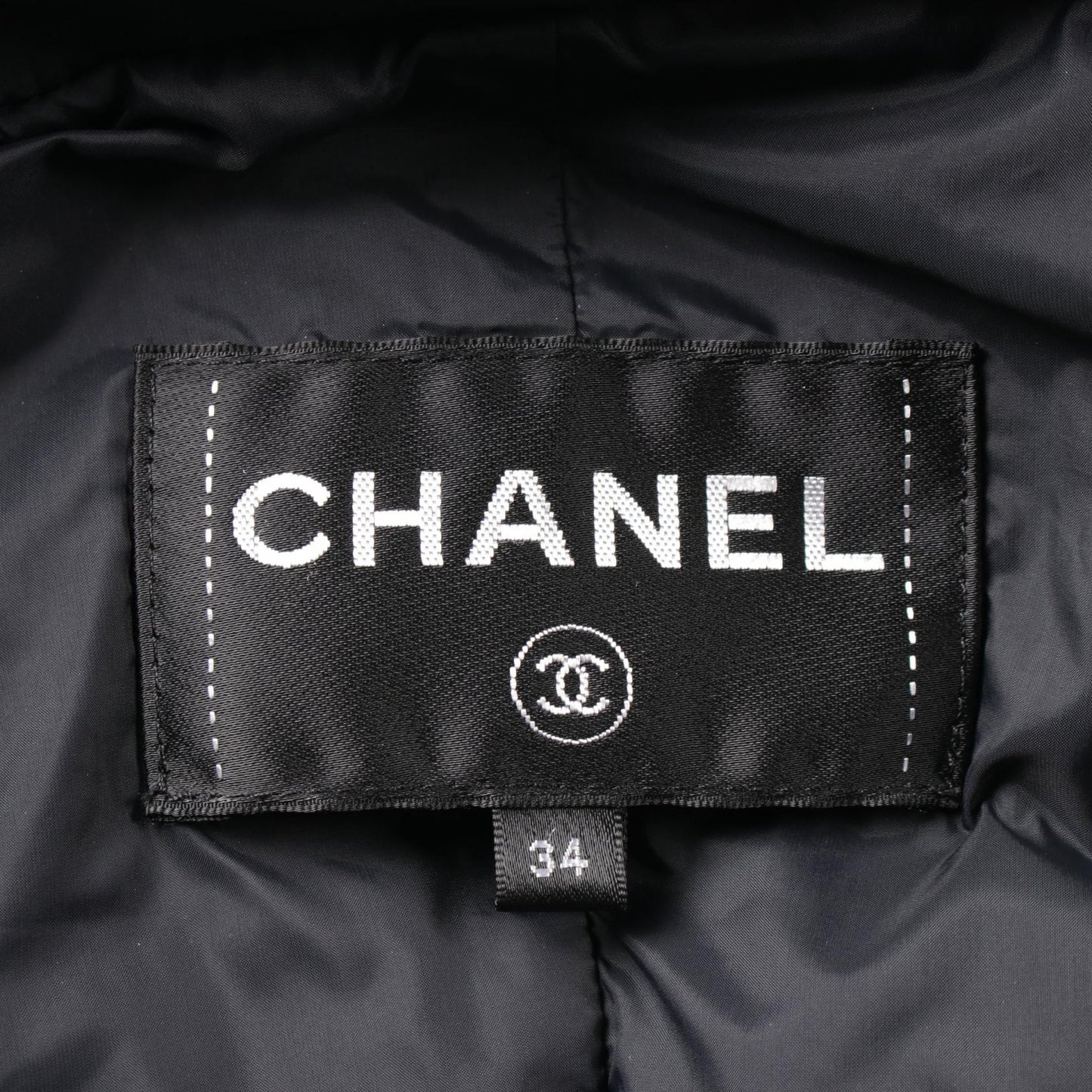 Chanel Nylon Down Jacket Black