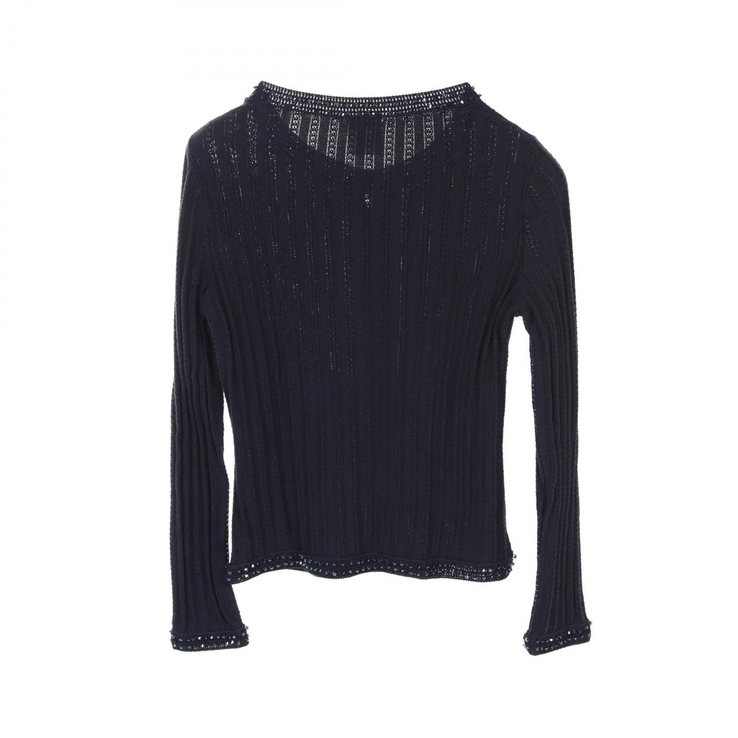 Chanel Cotton Knit Top Navy