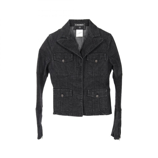 Chanel Denim Jacket Cotton Outerwear