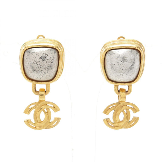 Chanel Coco Mark Earrings Gold/Silver
