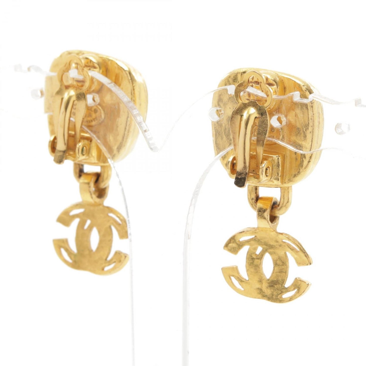 Chanel Coco Mark Earrings Gold/Silver