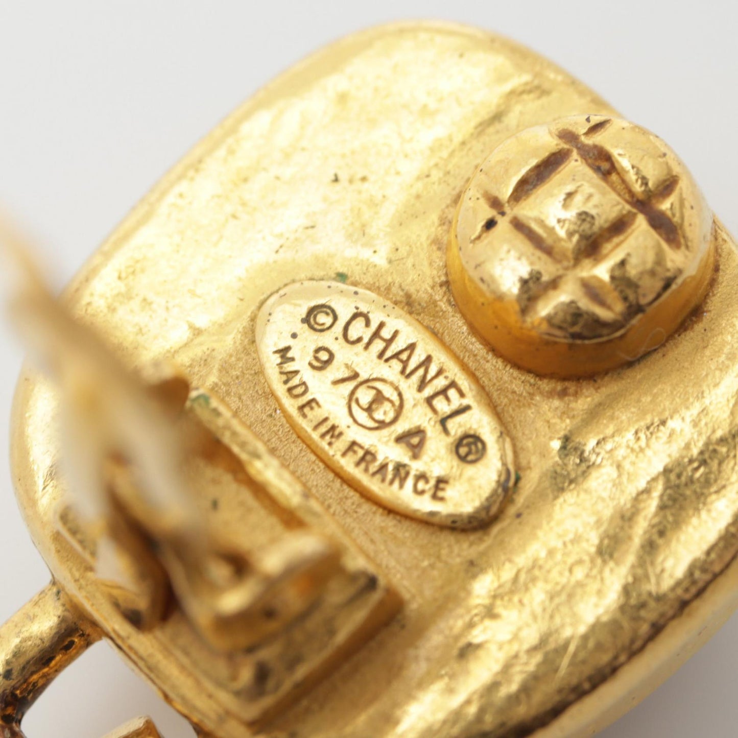 Chanel Coco Mark Earrings Gold/Silver