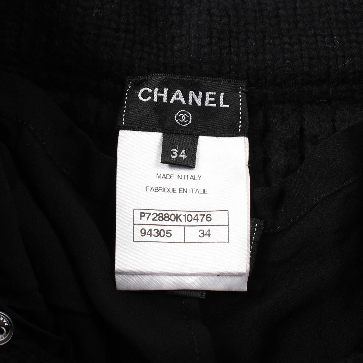 Chanel Wool Pants Black P72880K10476