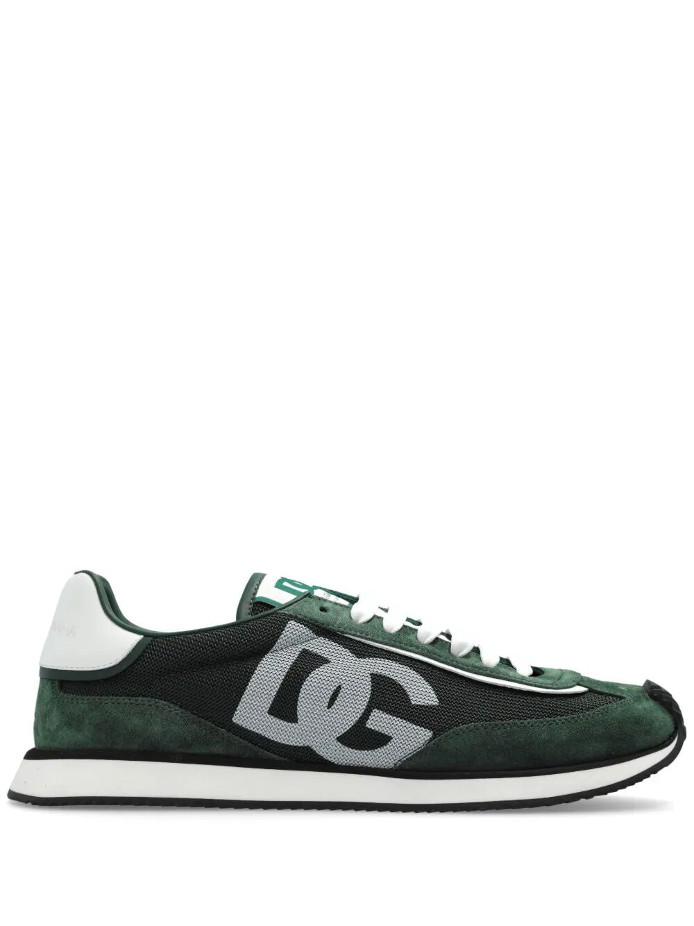 Dolce & Gabbana Men Suede And Mesh Dg Cushion Sneakers