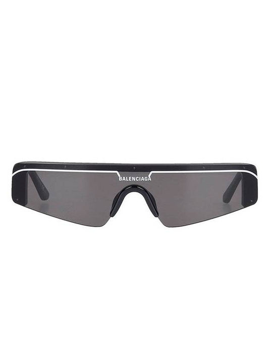 Balenciaga Women's Logo Ski Flat Square Sunglasses