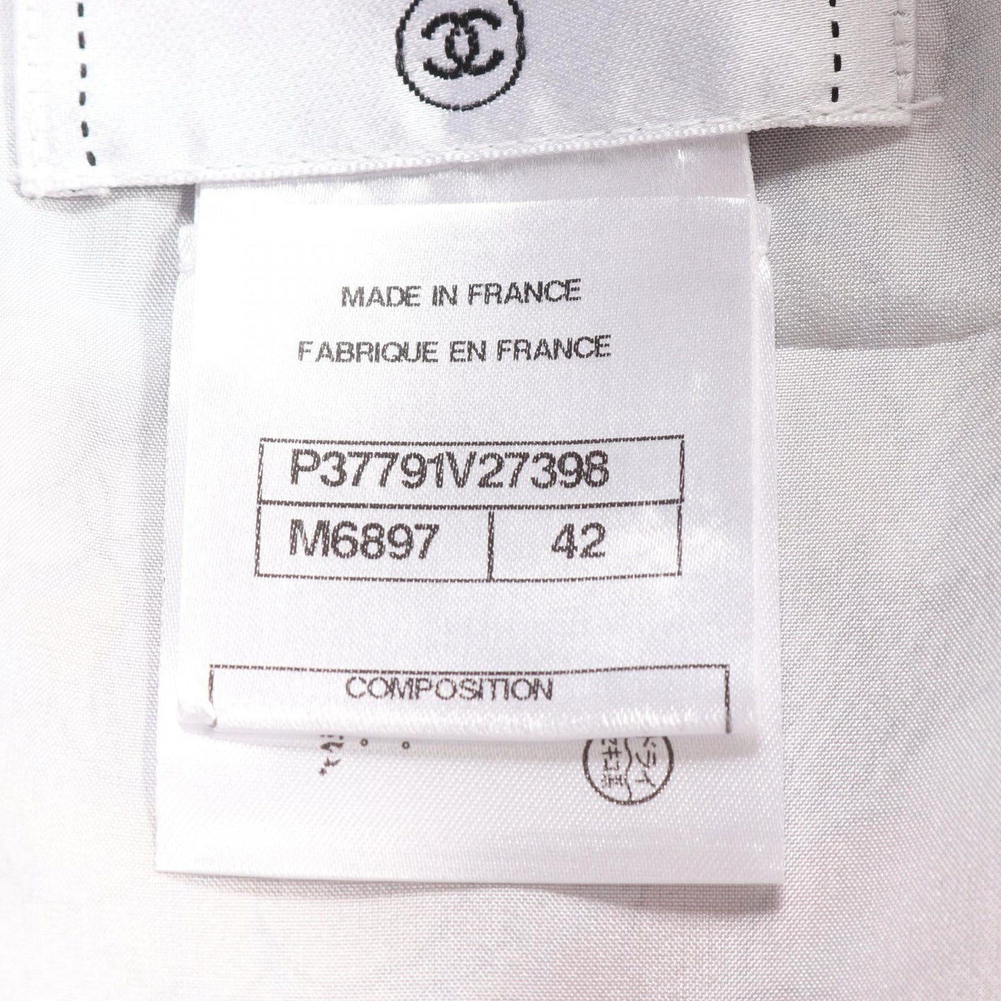 Chanel Camellia Silk Dress Gray Multicolor