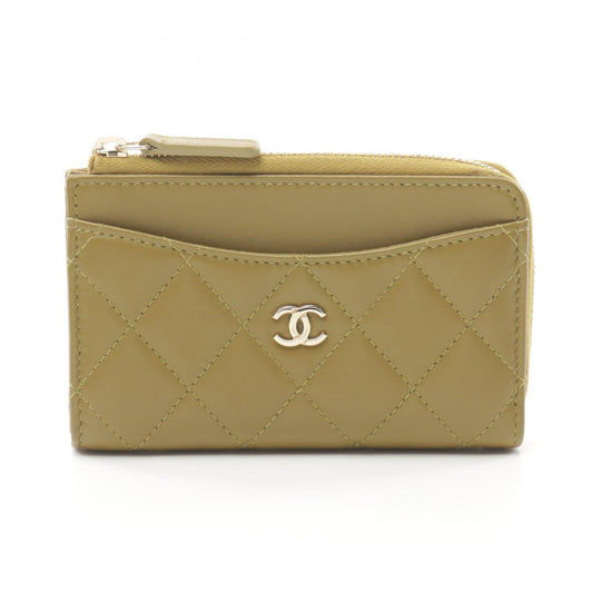 Chanel Lambskin Matelasse Coin Case Wallet