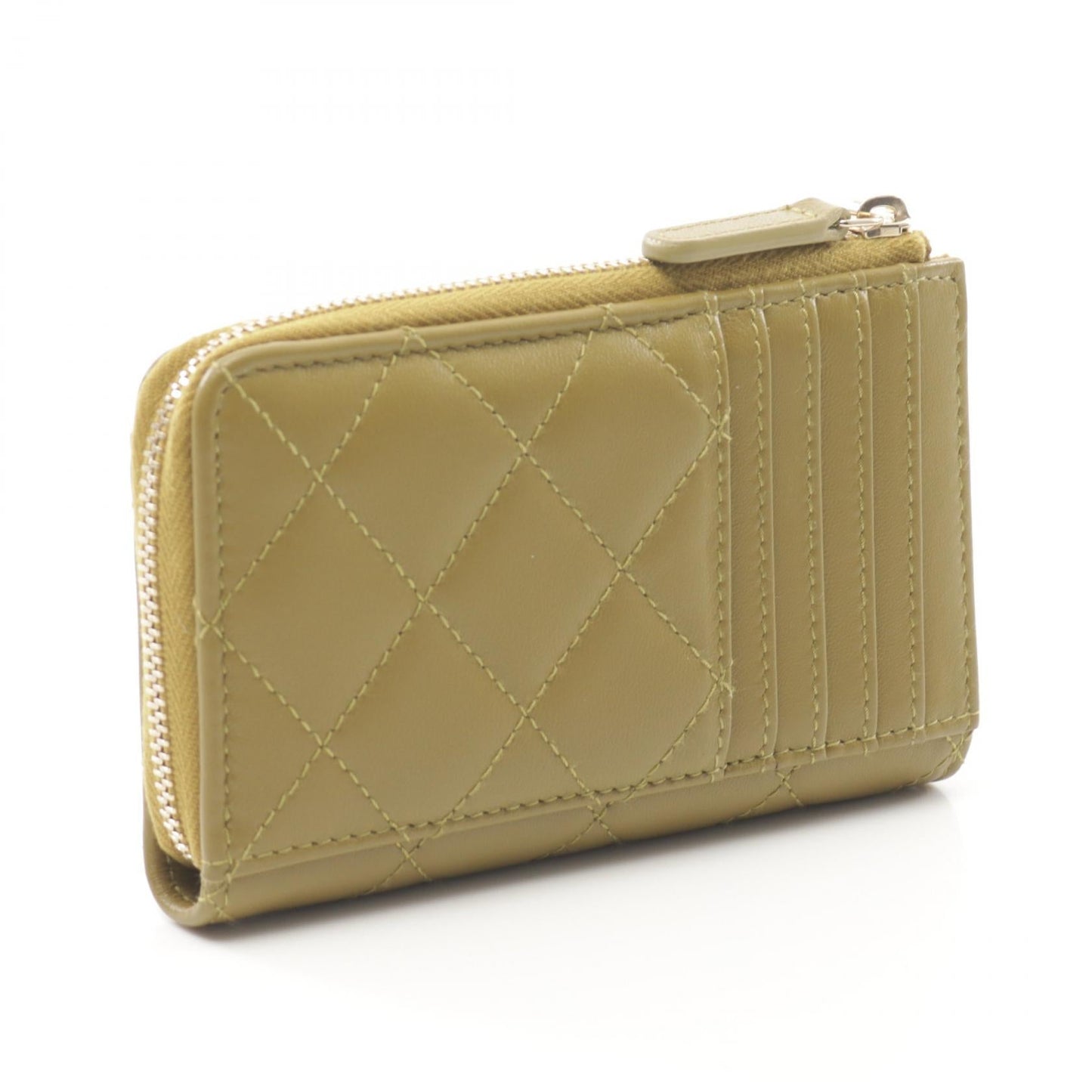 Chanel Lambskin Matelasse Coin Case Wallet