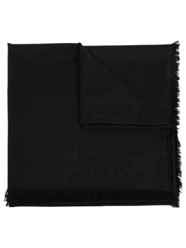 Saint Laurent Monogram Square Large Scarf Black