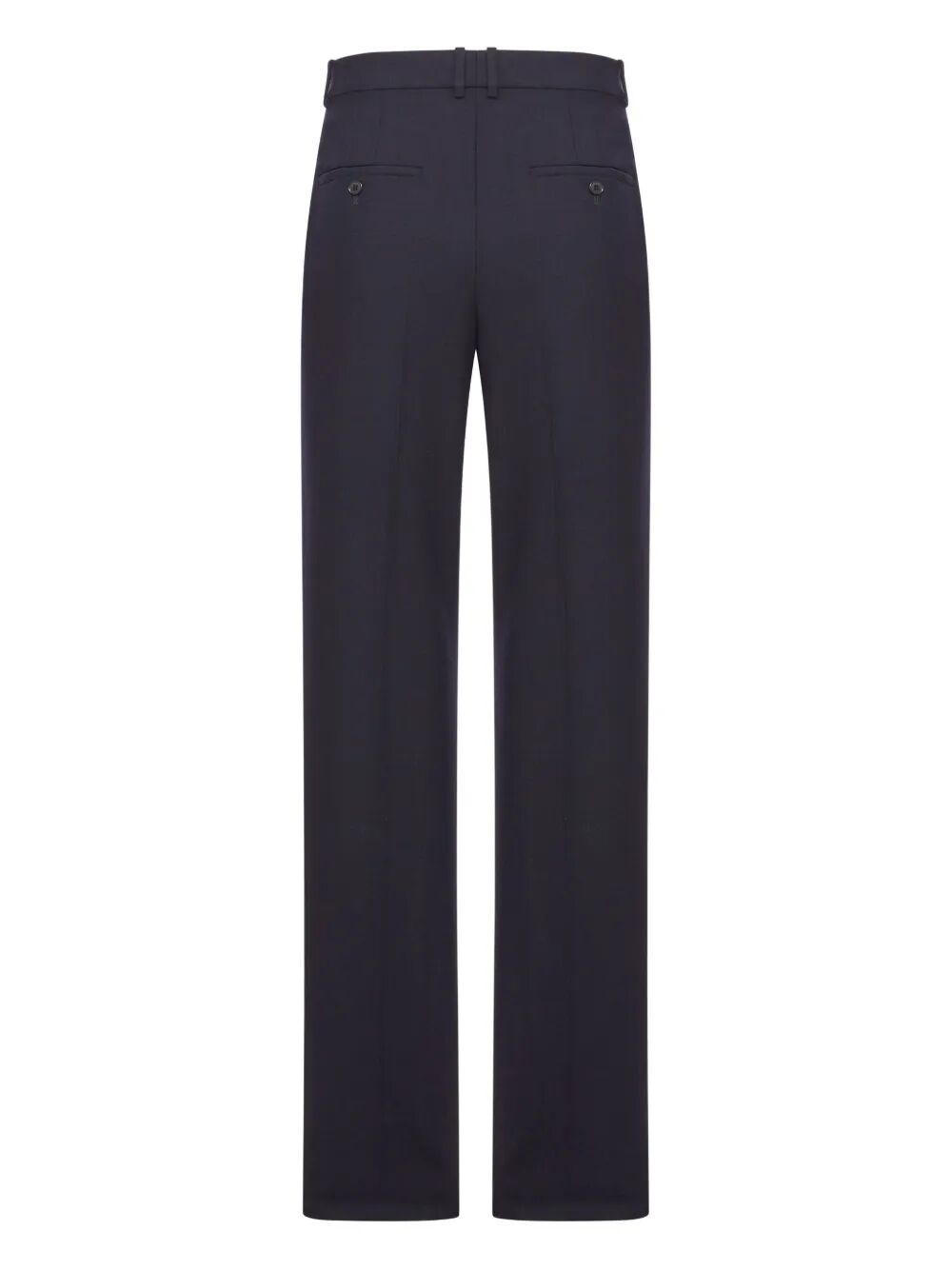 Saint Laurent Men High-Waisted Tailored Pants In Wool Chiné