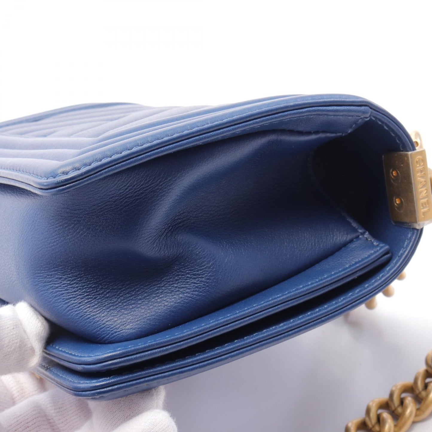 Chanel Boy Small Chevron V-Stitch Shoulder Bag