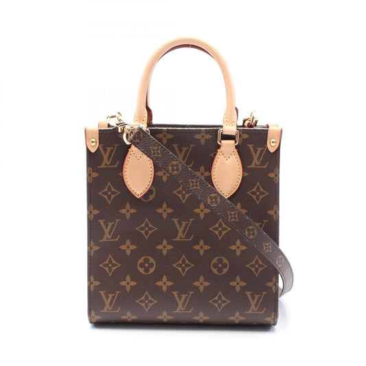 Louis Vuitton Sac Plat BB Monogram Coated Canvas Handbag