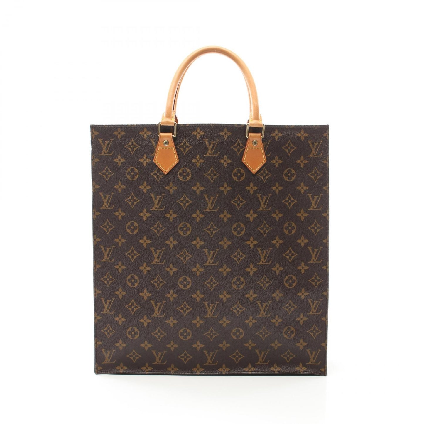 Louis Vuitton Sac Plat Monogram Coated Canvas Tote Bag