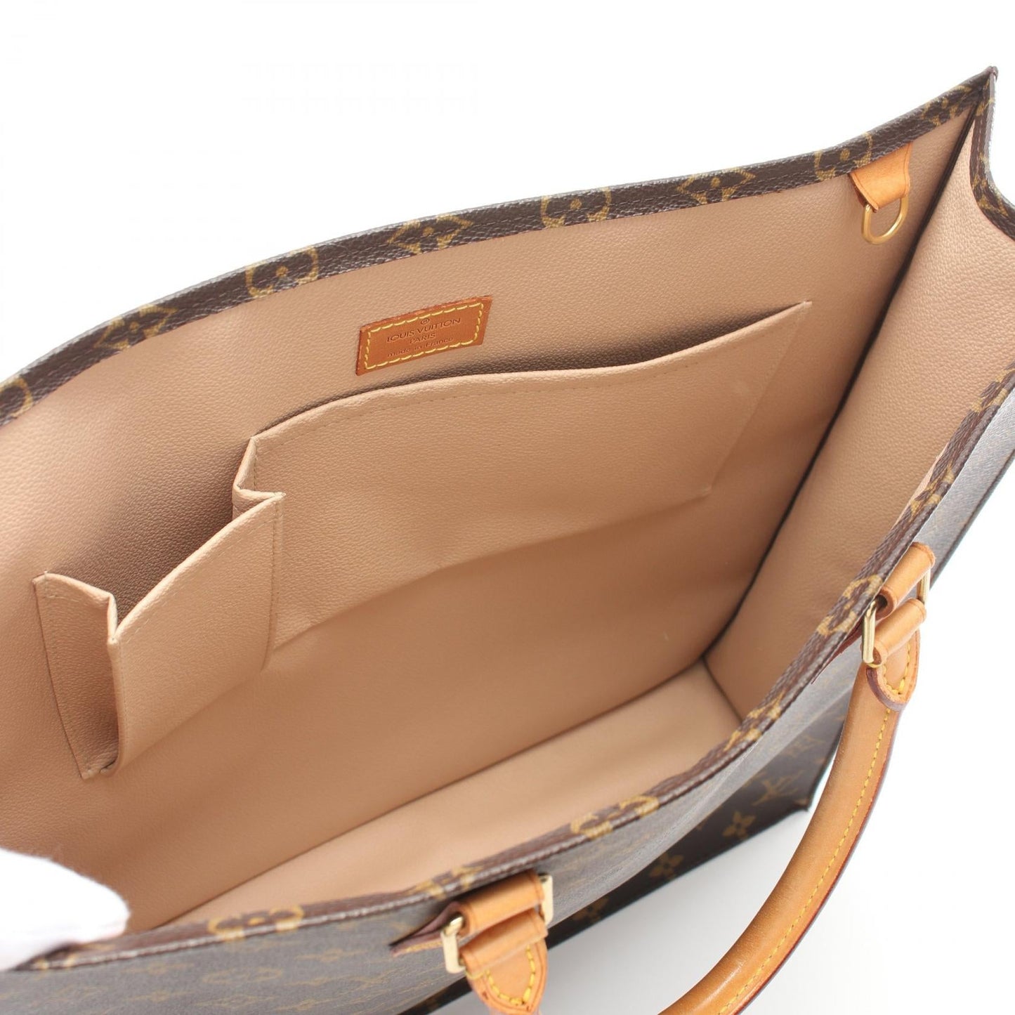 Louis Vuitton Sac Plat Monogram Coated Canvas Tote Bag