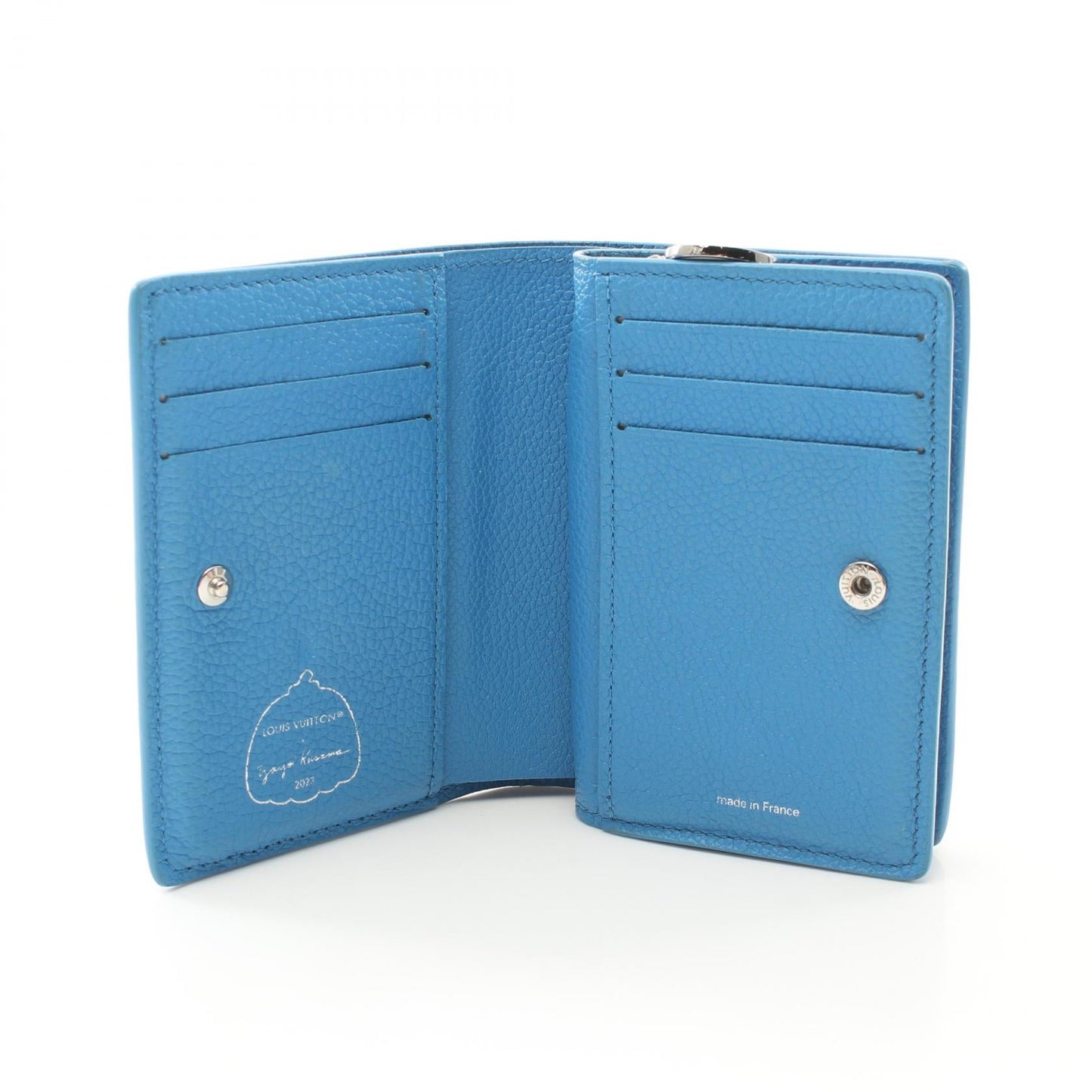 Louis Vuitton × yayoi kusama Portefeuille Clea Monogram Leather Wallet