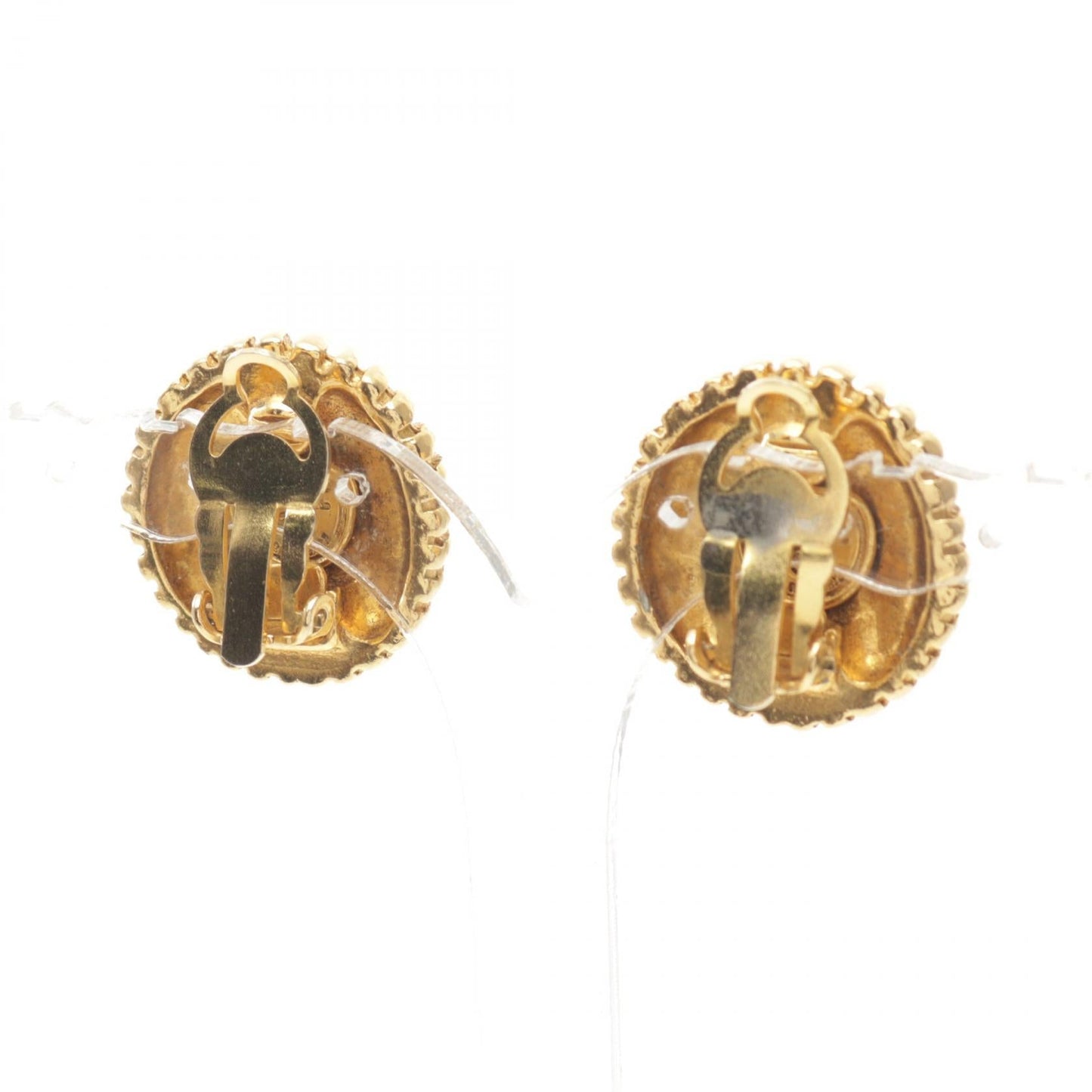 Chanel Coco Mark Earrings Gold Plated
