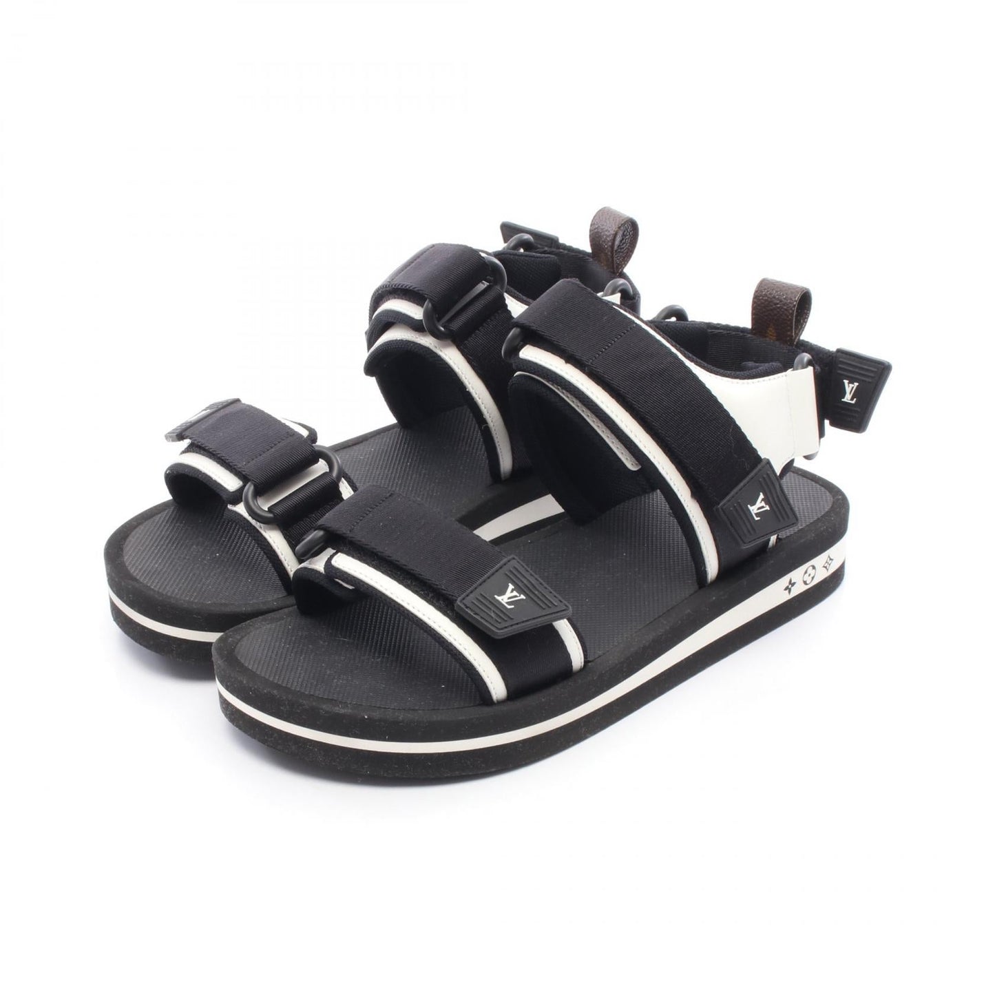 Louis Vuitton Arcade Line Monogram Nylon Leather Sandals