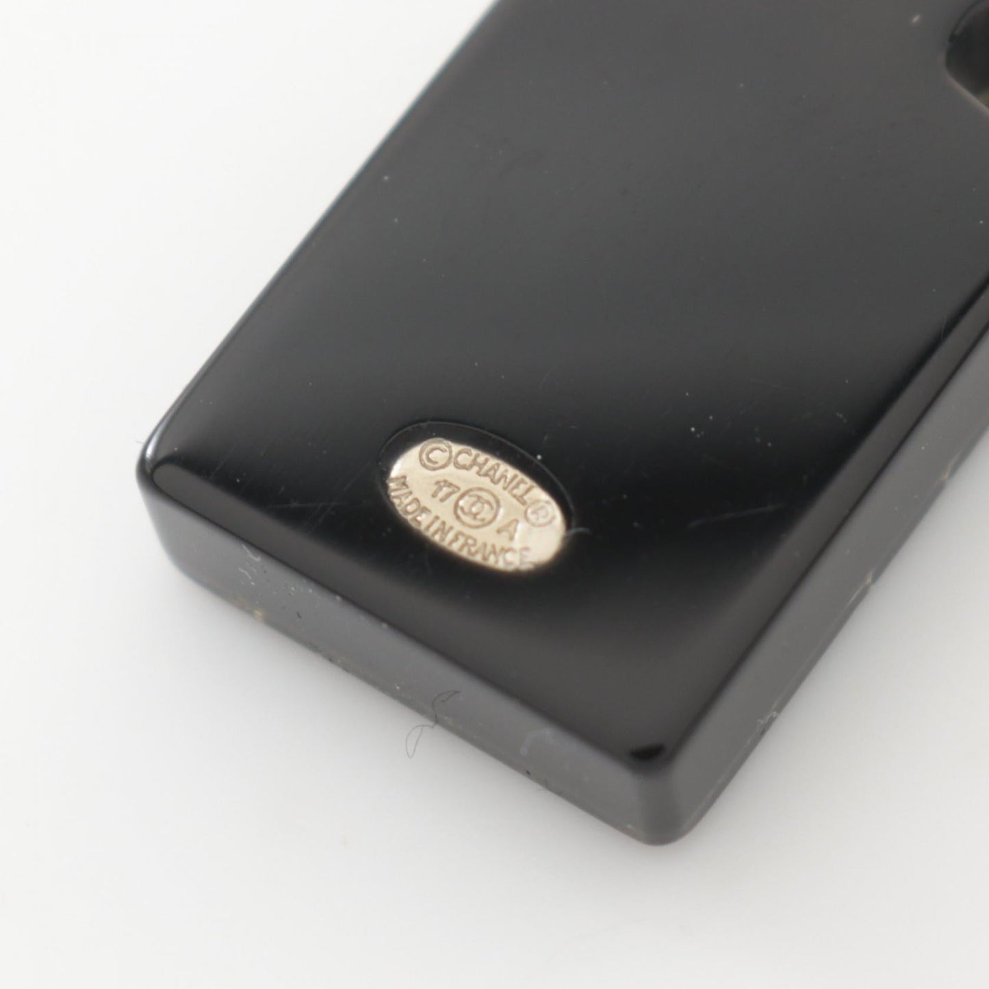 Chanel Coco Mark Earrings Gold Plastic 17A